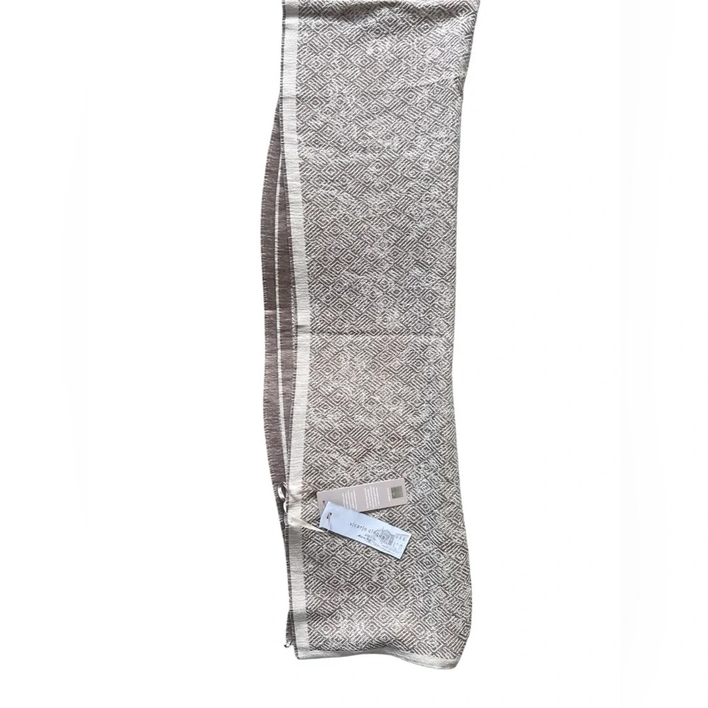 Vicario Cinque Tan Scarf NWT
